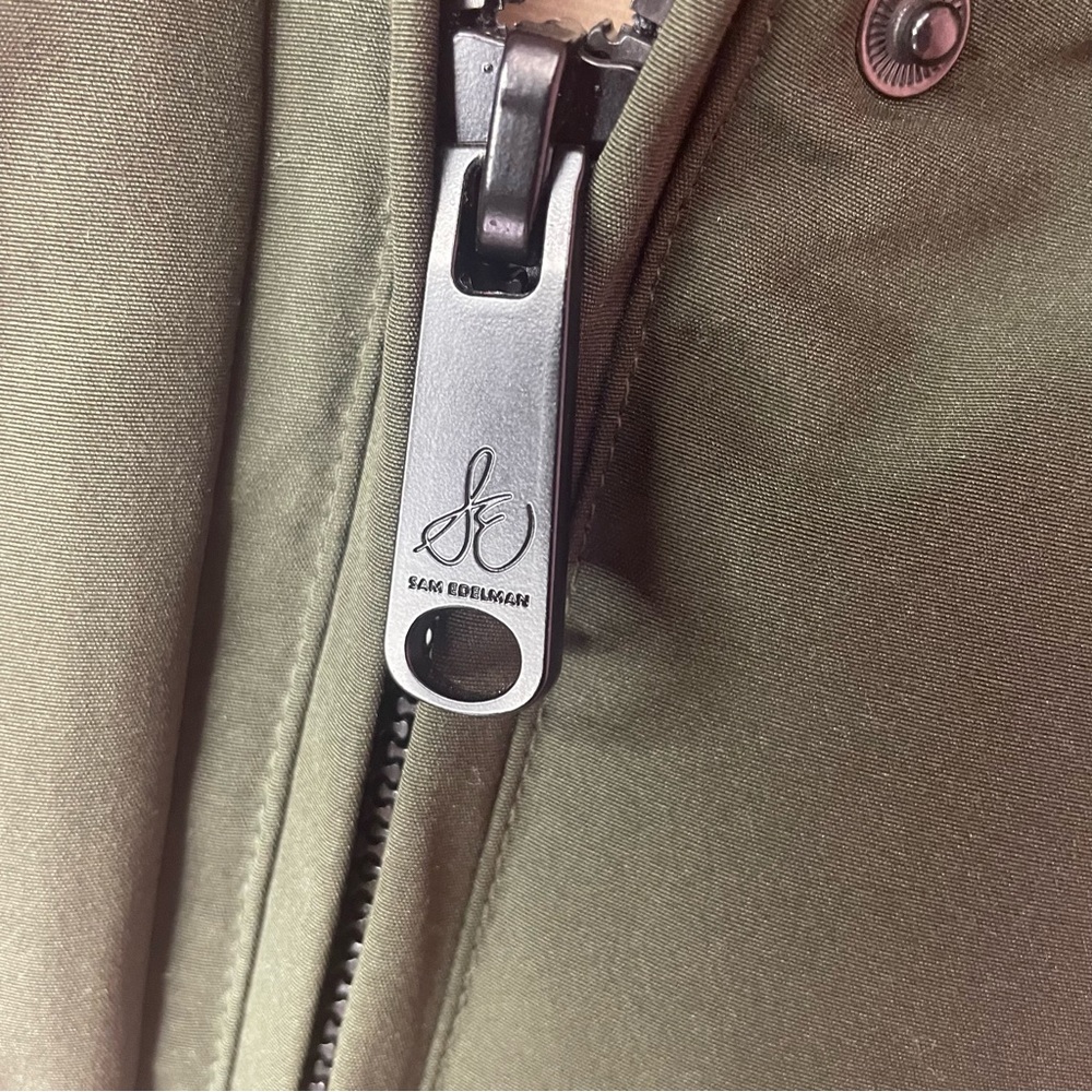 🧥Sam Edelman Olive Winter Coat with Faux Fur 🧥 - Picture 12 of 15